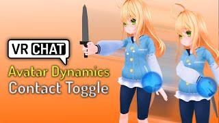 VRChat Avatar Tutorial - Contact Toggles (Grabbing Objects off your Avatar)