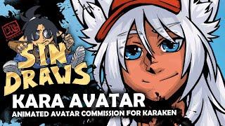 Animated Kara Avatar [sinDRAWS Timelapse]