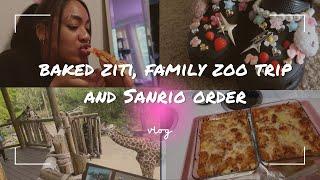 Making baked ziti , Family Zoo trip and sanrio order | Vlog