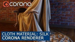 Cloth material: Silk - Corona Renderer  | 3Ds Max | Tutorials for beginners ARCHVIZ