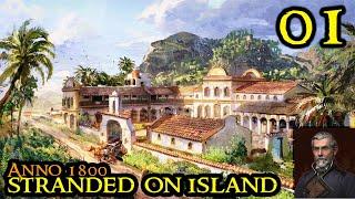 Anno 1800 - Stranded on an Island || SEASONS OF SILVER New DLC Scenario SURVIVAL || Part 01