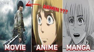 Characters in the MOVIE vs ANIME vs MANGA (Attack On Titan)