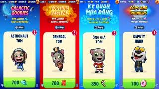 Talking Tom Gold Run 4 Versions () Astronaut Tom General Tom Ông Già Tom Deputy Hank