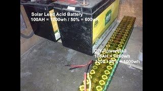 DIY Power Wall - Part 1 (Lead Acid VS Lithium Ion)