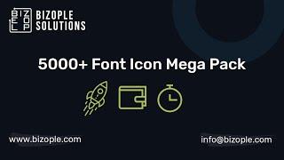 Font Icon  Bundle Pack for Odoo Website