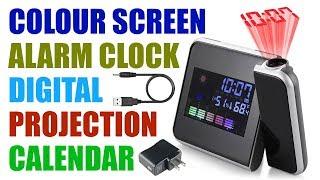 Review of DS-8190 LED Digital Projection Alarm Clock / Colour Screen Calendar