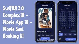 SwiftUI 2.0 Complex UI - Movie Booking App UI - Custom Views - SwiftUI Tutorials