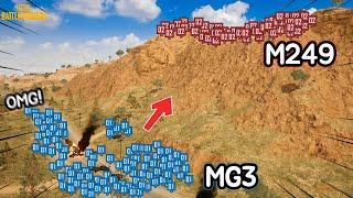 WOW!! Machine Gun Wars M249 vs MG3 !!