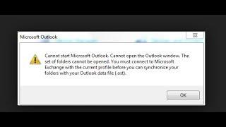 FIXED error “Cannot start Microsoft Office Outlook. Cannot open the Outlook Window”