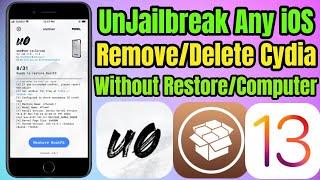 UnJailbreak iOS 13.5 Remove & Uninstall Unc0ver - Delete Cydia! (NO COMPUTER)