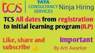 TCS All dates from registration to joining letter of 2022 batch.