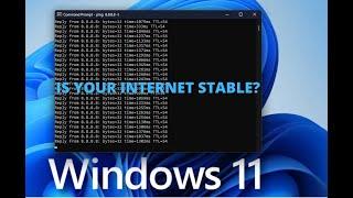 How to check your internet connection using cmd? (stable or unstable)