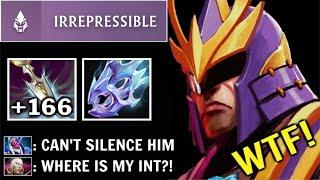 SILENCER CANNOT BE SILENCED! Crazy +166 Int Stole 34 Kills 2 Hits Kill Broken Carry Hero WTF Dota 2