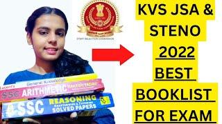 KVS 2022 JSA & STENO 2022 BEST BOOKS  FOR EXAM | KVS EXAM BOOKLIST FOR EXAM | KVS 2022 JSA , STENO