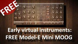 Early instrument plugins: FREE Steinberg Model-E Mini MOOG