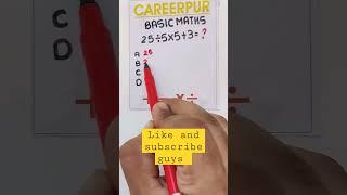 Careerpur Maths tricks and tips #shorts #viralshorts #youtubeshorts