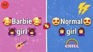 Barbie girl vs Normal girl  | Barbie girl ki drawing vs Normal girl ki dress