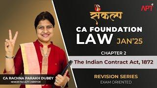 CA Foundation Law | CH-02 - The Indian Contract Act,1872 (Day-03) | Best Revision Series JAN'25