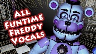 ALL FUNTIME FREDDY VOICE LINES | Custom Night & Night 2 Sister Location | w/ Subtitles