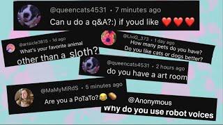 Q&A with me SlothArt! Questions form you guys!