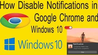 How to Disable Notifications in Google Chrome and Windows 10