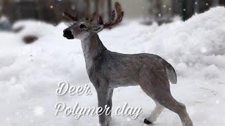 Олень из Полимерной Глины.| Deer Polymer Clay. 