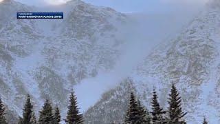 New Hampshire's White Mountains avalanche caught on video