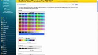 Getting Started with ASP.NET AJAX ColorPicker by Telerik