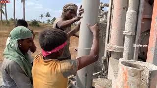 Borewell PVC Pipe Installation, Tamil Nadu, India 
