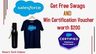 Get Free Gifts & Certification Voucher and get new job by participating in #Journey2Salesforce.