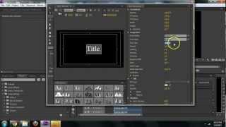 Adobe Premiere CS6 - How to Create Text Titles Tutorial