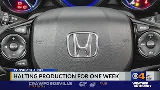 Consumer Alert: Honda halts North American production for a week