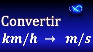 Cómo convertir kilómetros por hora a metros por segundo muy fácilmente (Ejemplo 1)