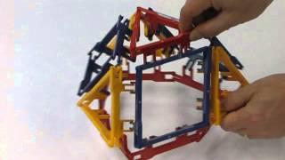 Polyhedra With Articulated Faces : Triangular Cupola (Johnson Solid)