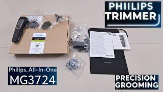 Philips MG3724/30 All-In-One Multigroomer Trimmer for Beard, Nose & Body - Black || Unboxing