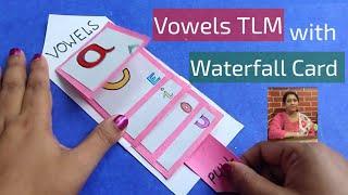 Vowels TLM with Waterfall card | Vowels TLM | English Vowels TLM for Primary School | TLM