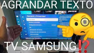  Como AGRANDAR TEXTO de los MENÚS en SAMSUNG SMART TV FÁCIL y RÁPIDO