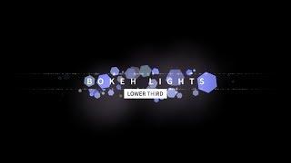 Bokeh Lights Lower Third Template for Premiere Pro