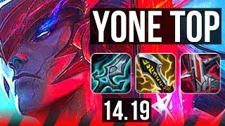 YONE vs MORDEKAISER (TOP) | 7 solo kills, Dominating | EUW Diamond | 14.19