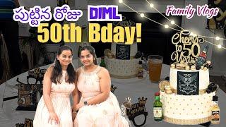 50th Birthday Party: Family Vlogs & Celebrations Time || Telugu Vlogs in USA ||Dossier Perfumes||A&C