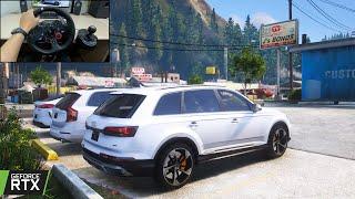 GTA 5 - Audi Q7 & BMW X6 | OFFROAD CONVOY | Steering Wheel Gameplay