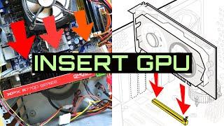 How to Install a GPU (Put in Graphics Card in Case/Tower/CPU Tutorial)