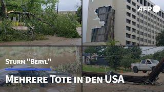 Mehrere Tote durch Tropensturm "Beryl" in den USA | AFP