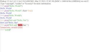 Python 3 Tutorial 3: How to Print