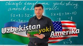 Chiziqli tenglamalarni yechishning amerikacha usuli.  Matematika.