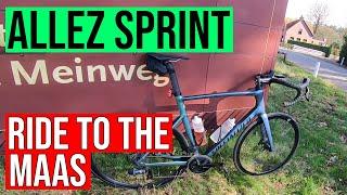  Epic 80km Road Bike Adventure  Specialized Allez Sprint  Netherlands  to the Maas River