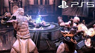 God of War 3 PS5 ZEUS Final Boss Fight & ENDING + Secret Ending Scene (4K Ultra HD) Kratos Vs Zeus