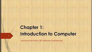 Introduction to Computer | Chapter 1: Introduction to Computer | Class 9 Chapter 1