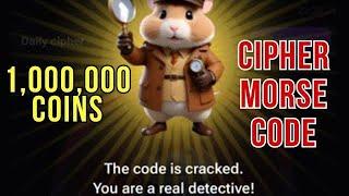 Hamster Kombat Daily Cipher Morse Code || 14/06/2024 || Claim 1,000,000 Coins Task Reward