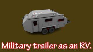 Heavy duty off road military trailer.  RV tour - Sumo from Romania